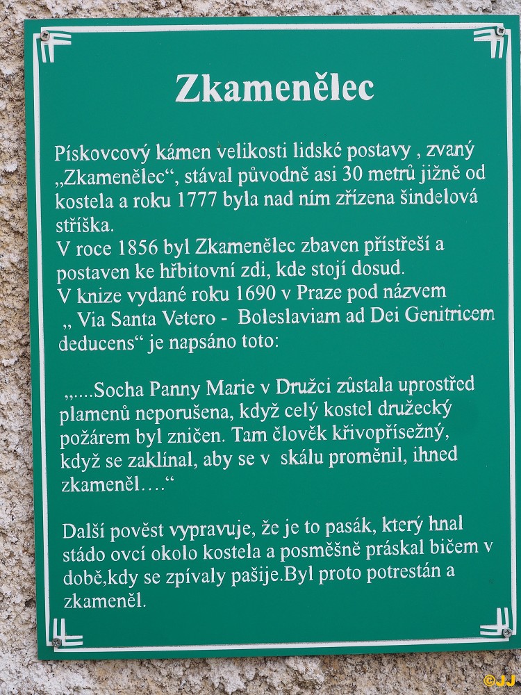 Žehrovický kámen v obci Družec